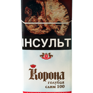 Корона слим голубая 100